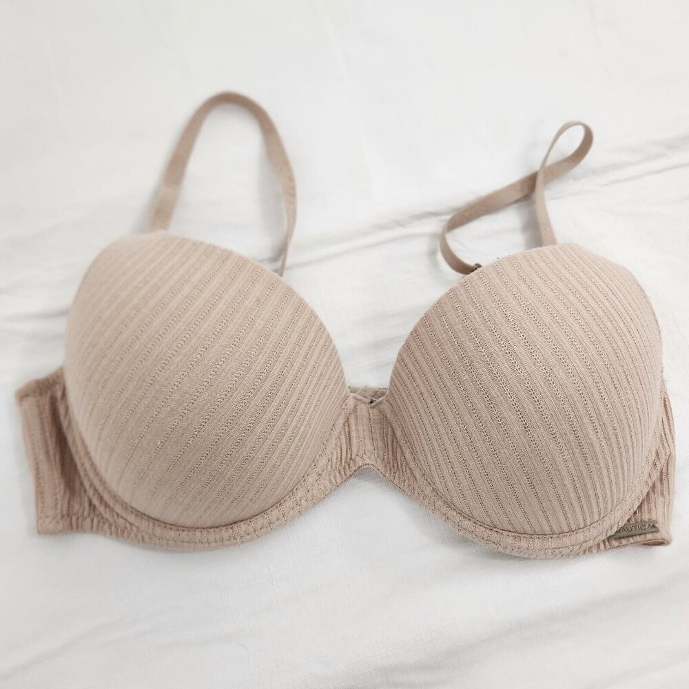 Nautica Bra 36C Tan Women's Underwire